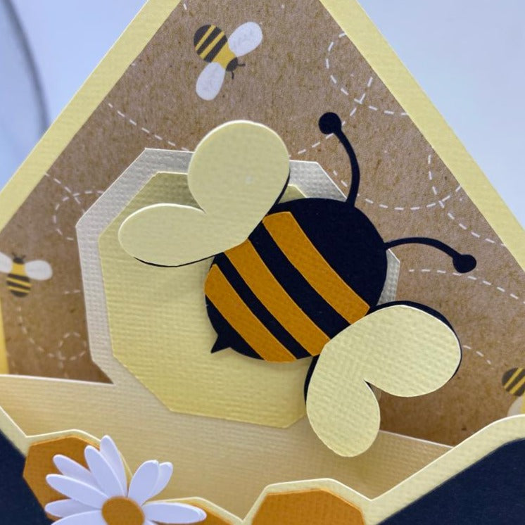 3D Bee Greeting Card