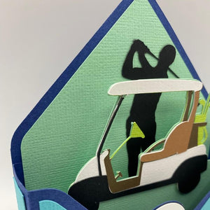 3D Golf Greeting Card