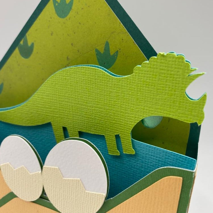 3D Dinosaur Birthday Card