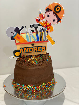 Tradie '3D' Cake Topper