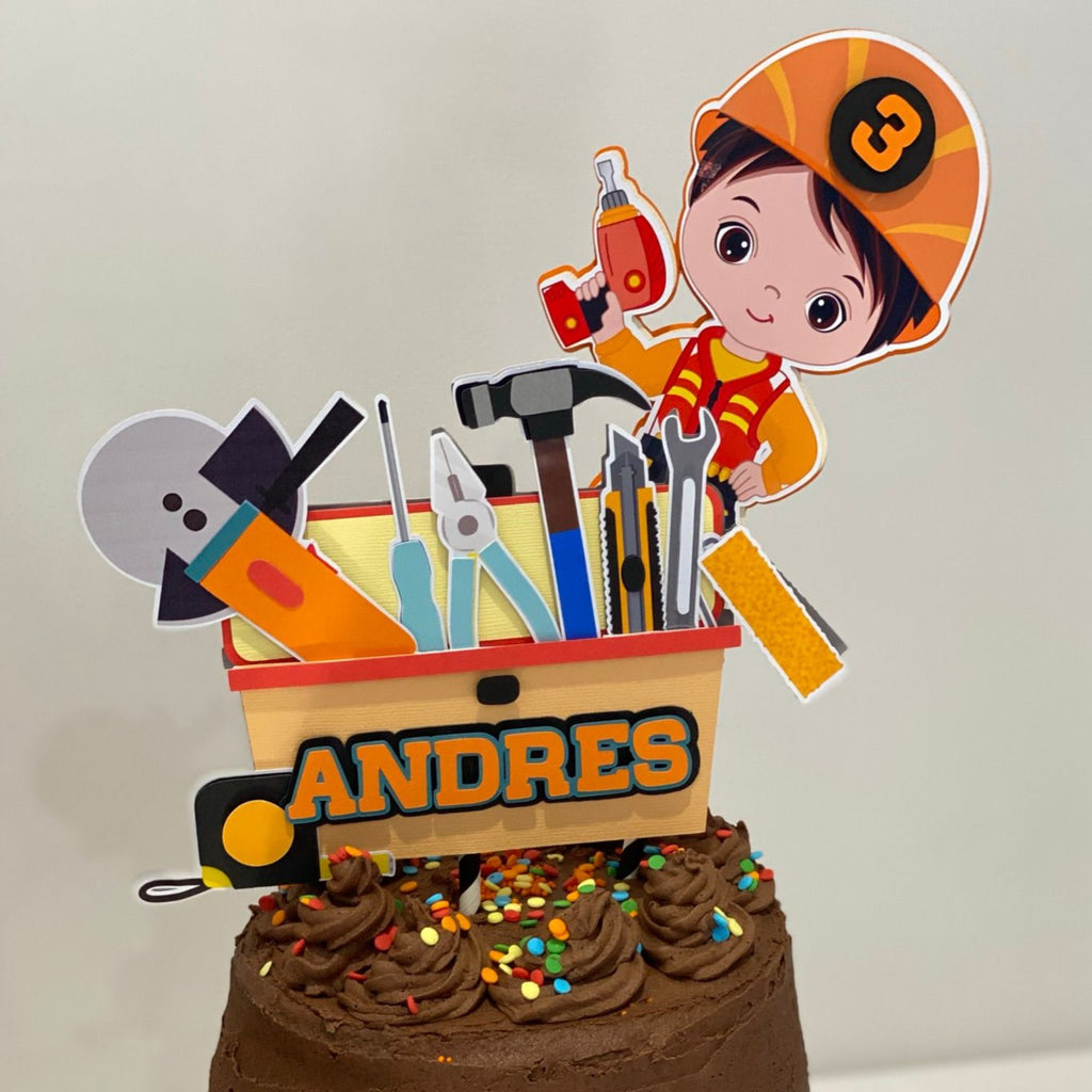 Tradie '3D' Cake Topper