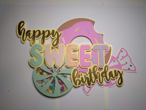 Sweet Birthday Cake Topper