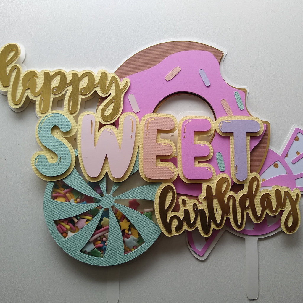 Sweet Birthday Cake Topper